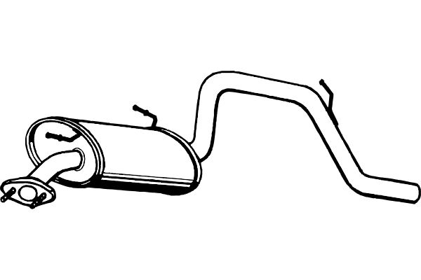 FENNO Izplūdes gāzu trokšņa slāpētājs (pēdējais) P6254