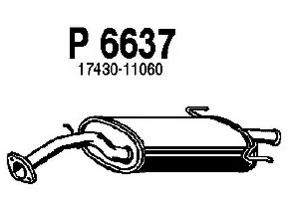 FENNO Izplūdes gāzu trokšņa slāpētājs (pēdējais) P6637