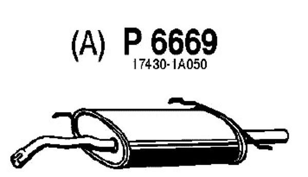 FENNO Izplūdes gāzu trokšņa slāpētājs (pēdējais) P6669