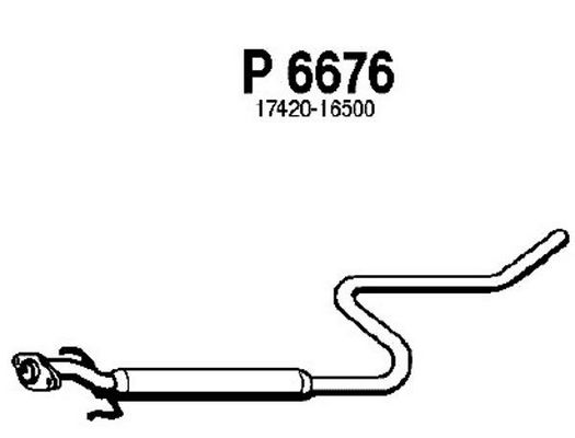 FENNO Vidējais izpl. gāzu trokšņa slāpētājs P6676