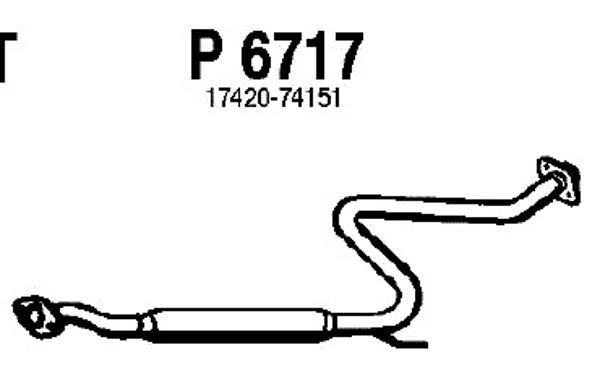 FENNO Средний глушитель выхлопных газов P6717