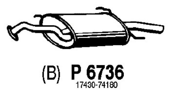 FENNO Izplūdes gāzu trokšņa slāpētājs (pēdējais) P6736