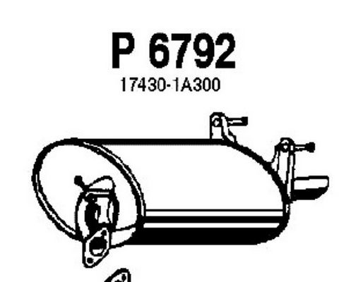 FENNO Izplūdes gāzu trokšņa slāpētājs (pēdējais) P6792
