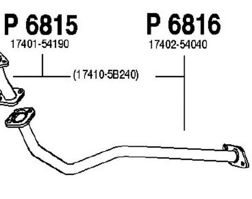 FENNO Труба выхлопного газа P6816