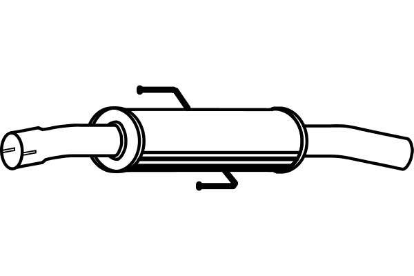 FENNO Средний глушитель выхлопных газов P6914