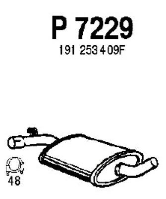 FENNO Vidējais izpl. gāzu trokšņa slāpētājs P7229