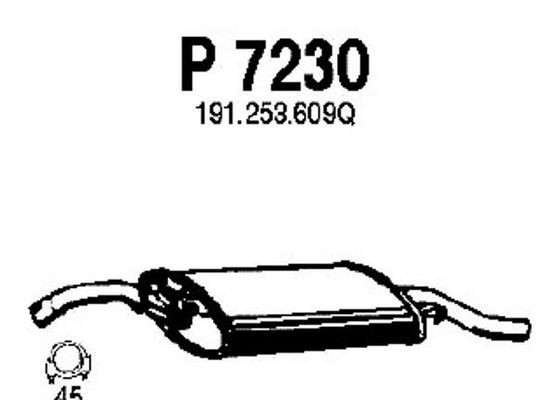 FENNO Izplūdes gāzu trokšņa slāpētājs (pēdējais) P7230
