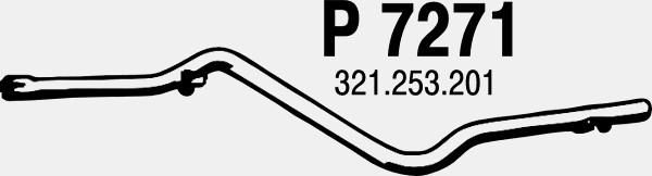 FENNO Труба выхлопного газа P7271