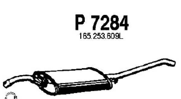 FENNO Глушитель выхлопных газов конечный P7284