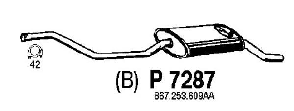 FENNO Izplūdes gāzu trokšņa slāpētājs (pēdējais) P7287