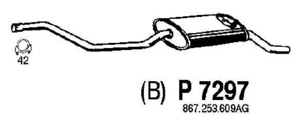 FENNO Izplūdes gāzu trokšņa slāpētājs (pēdējais) P7297