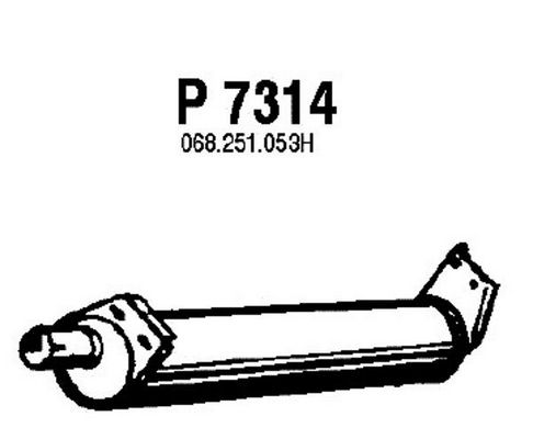 FENNO Izplūdes gāzu trokšņa slāpētājs (pēdējais) P7314