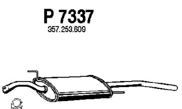 FENNO Izplūdes gāzu trokšņa slāpētājs (pēdējais) P7337