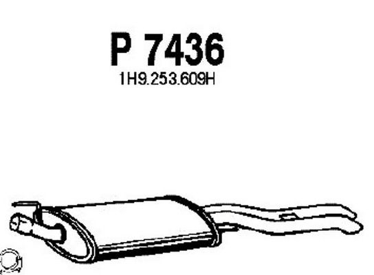 FENNO Izplūdes gāzu trokšņa slāpētājs (pēdējais) P7436
