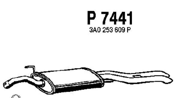 FENNO Глушитель выхлопных газов конечный P7441