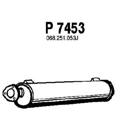 FENNO Izplūdes gāzu trokšņa slāpētājs (pēdējais) P7453
