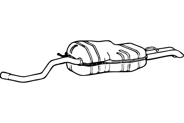 FENNO Глушитель выхлопных газов конечный P7484