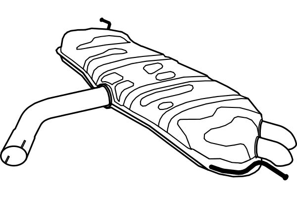 FENNO Глушитель выхлопных газов конечный P7588