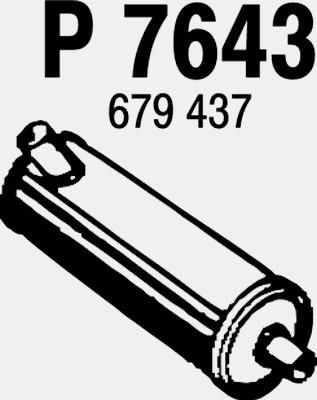 FENNO Глушитель выхлопных газов конечный P7643
