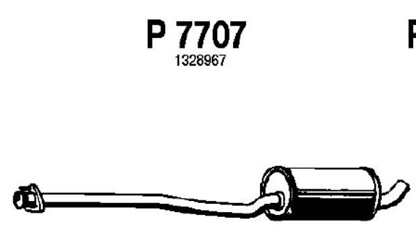 FENNO Vidējais izpl. gāzu trokšņa slāpētājs P7707