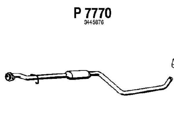 FENNO Средний глушитель выхлопных газов P7770