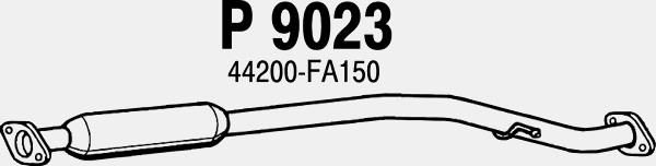 FENNO Средний глушитель выхлопных газов P9023