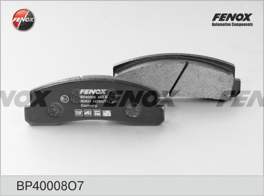 FENOX Комплект тормозных колодок, дисковый тормоз BP40008O7