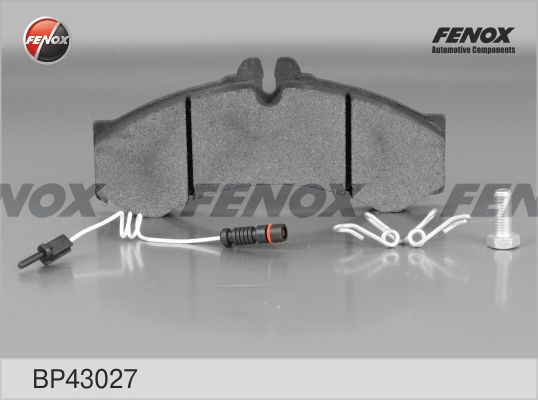 FENOX Комплект тормозных колодок, дисковый тормоз BP43027