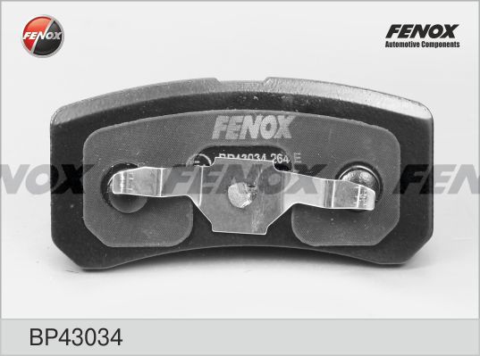 FENOX Комплект тормозных колодок, дисковый тормоз BP43034