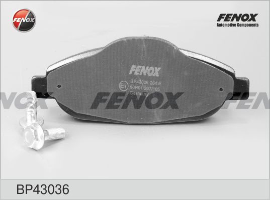 FENOX Bremžu uzliku kompl., Disku bremzes BP43036