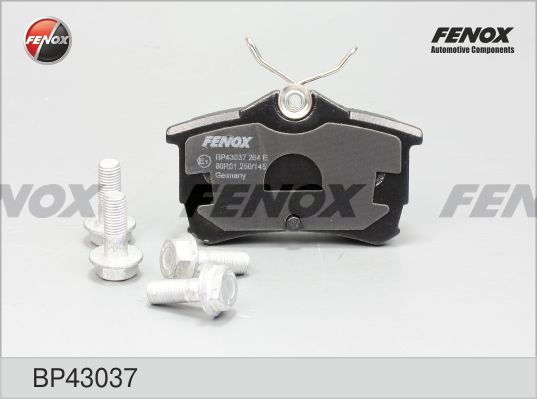 FENOX Комплект тормозных колодок, дисковый тормоз BP43037