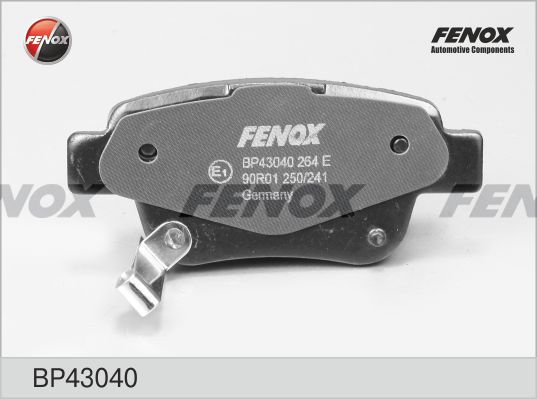 FENOX Комплект тормозных колодок, дисковый тормоз BP43040