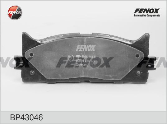 FENOX Комплект тормозных колодок, дисковый тормоз BP43046
