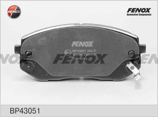 FENOX Bremžu uzliku kompl., Disku bremzes BP43051