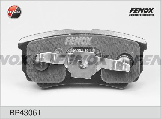 FENOX Комплект тормозных колодок, дисковый тормоз BP43061