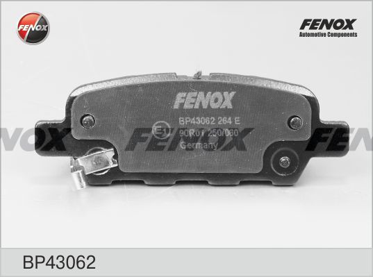 FENOX Комплект тормозных колодок, дисковый тормоз BP43062
