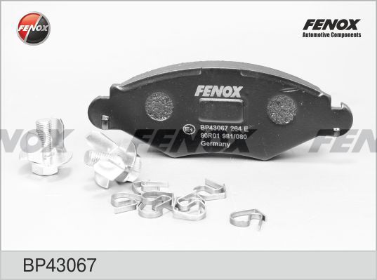 FENOX Комплект тормозных колодок, дисковый тормоз BP43067