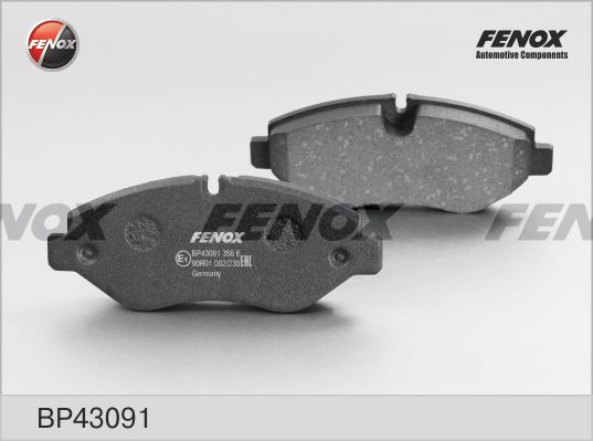 FENOX Комплект тормозных колодок, дисковый тормоз BP43091