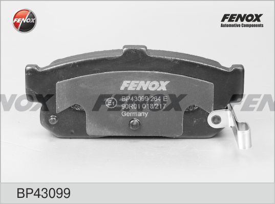 FENOX Комплект тормозных колодок, дисковый тормоз BP43099