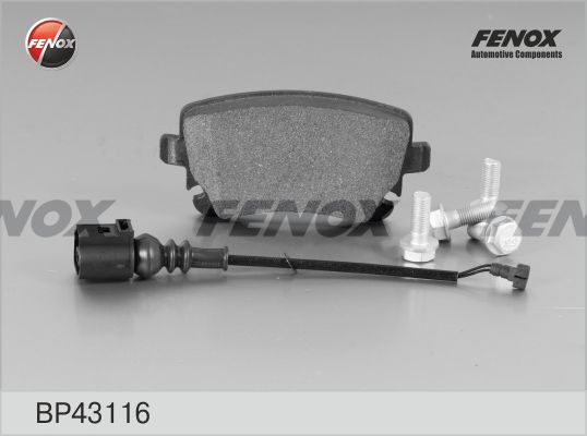 FENOX Комплект тормозных колодок, дисковый тормоз BP43116