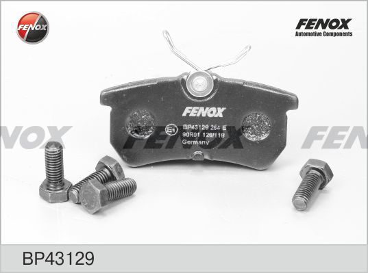 FENOX Комплект тормозных колодок, дисковый тормоз BP43129