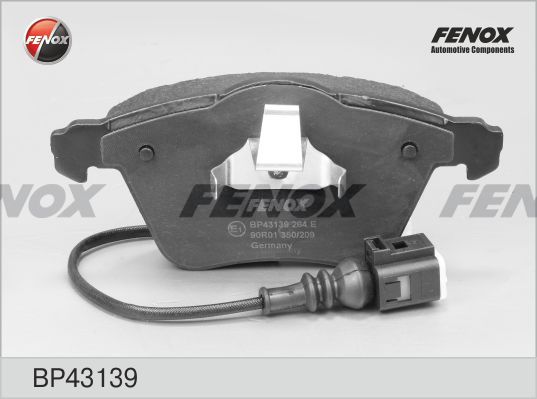 FENOX Комплект тормозных колодок, дисковый тормоз BP43139