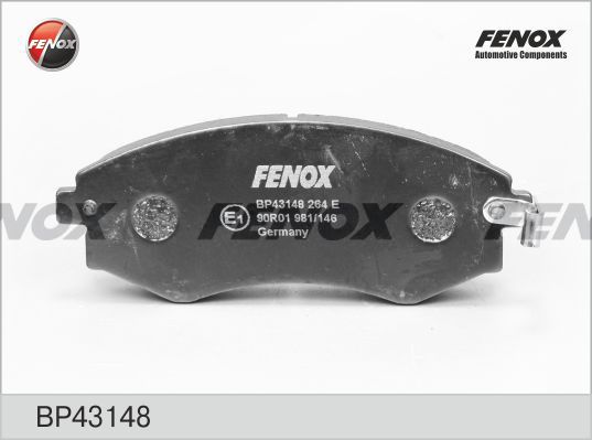 FENOX Комплект тормозных колодок, дисковый тормоз BP43148