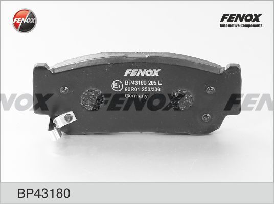 FENOX Bremžu uzliku kompl., Disku bremzes BP43180