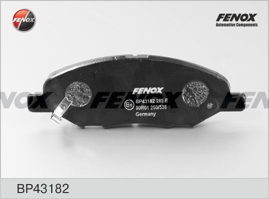 FENOX Комплект тормозных колодок, дисковый тормоз BP43182