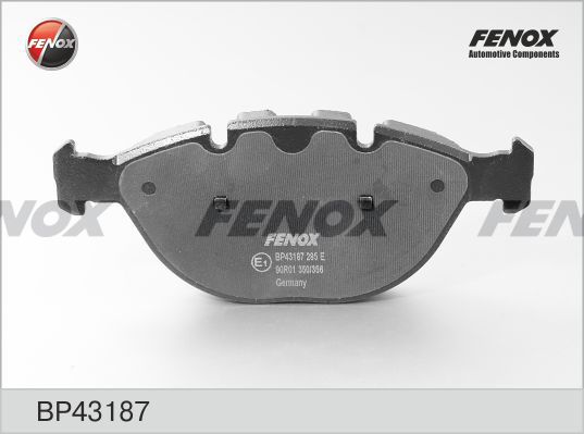 FENOX Комплект тормозных колодок, дисковый тормоз BP43187
