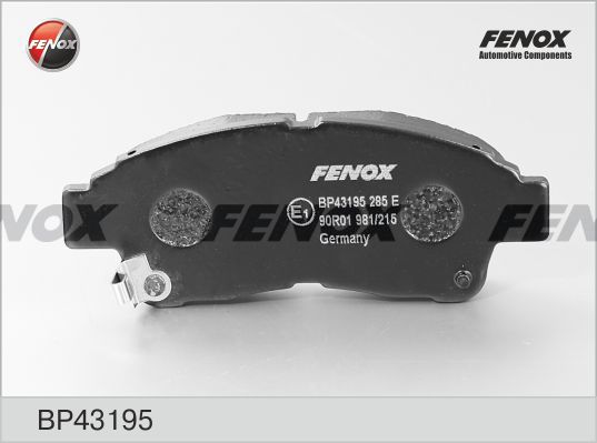 FENOX Комплект тормозных колодок, дисковый тормоз BP43195