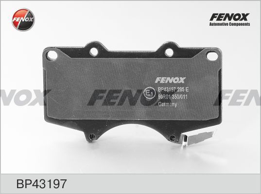 FENOX Комплект тормозных колодок, дисковый тормоз BP43197