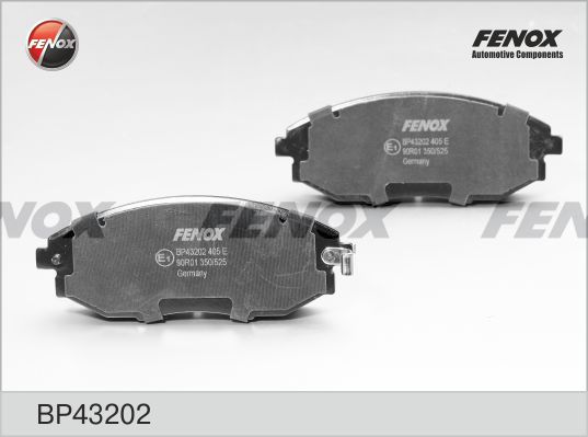 FENOX Комплект тормозных колодок, дисковый тормоз BP43202