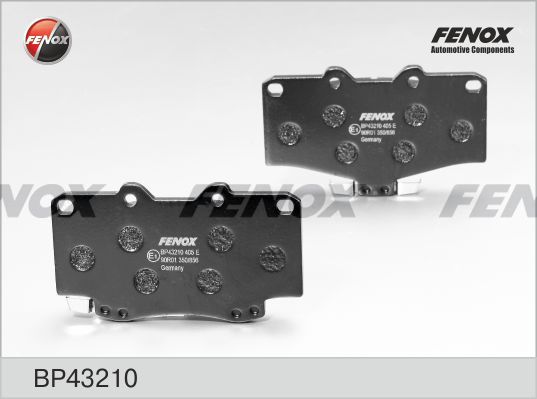 FENOX Комплект тормозных колодок, дисковый тормоз BP43210